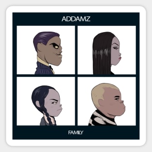 Addamz Familyz Demon Days Sticker